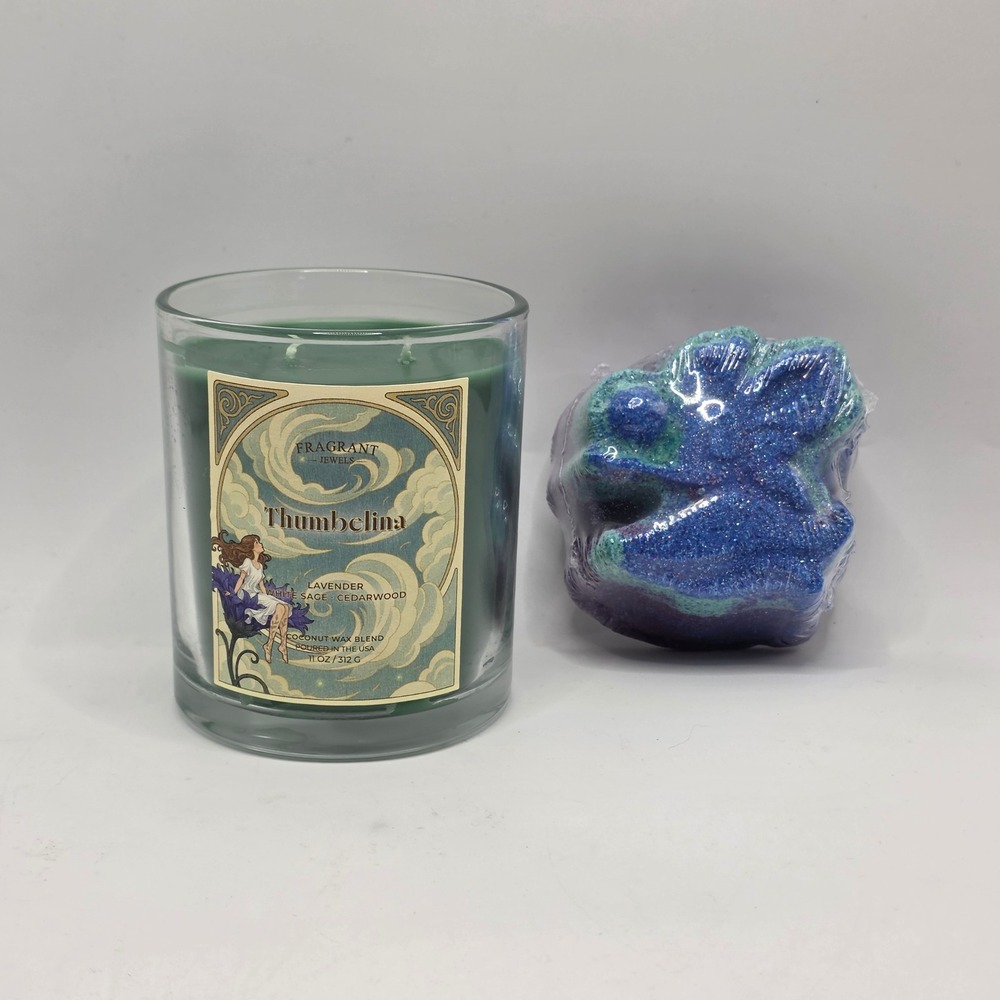Fragrant Jewels Thumbelina Candle Bath Bomb Set Women Green Fairycore